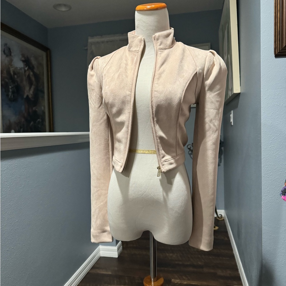 House Of CB, Dorian Blush jacket.